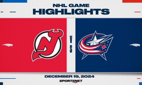 NHL Highlights | Devils vs. Blue Jackets - December 19, 2024