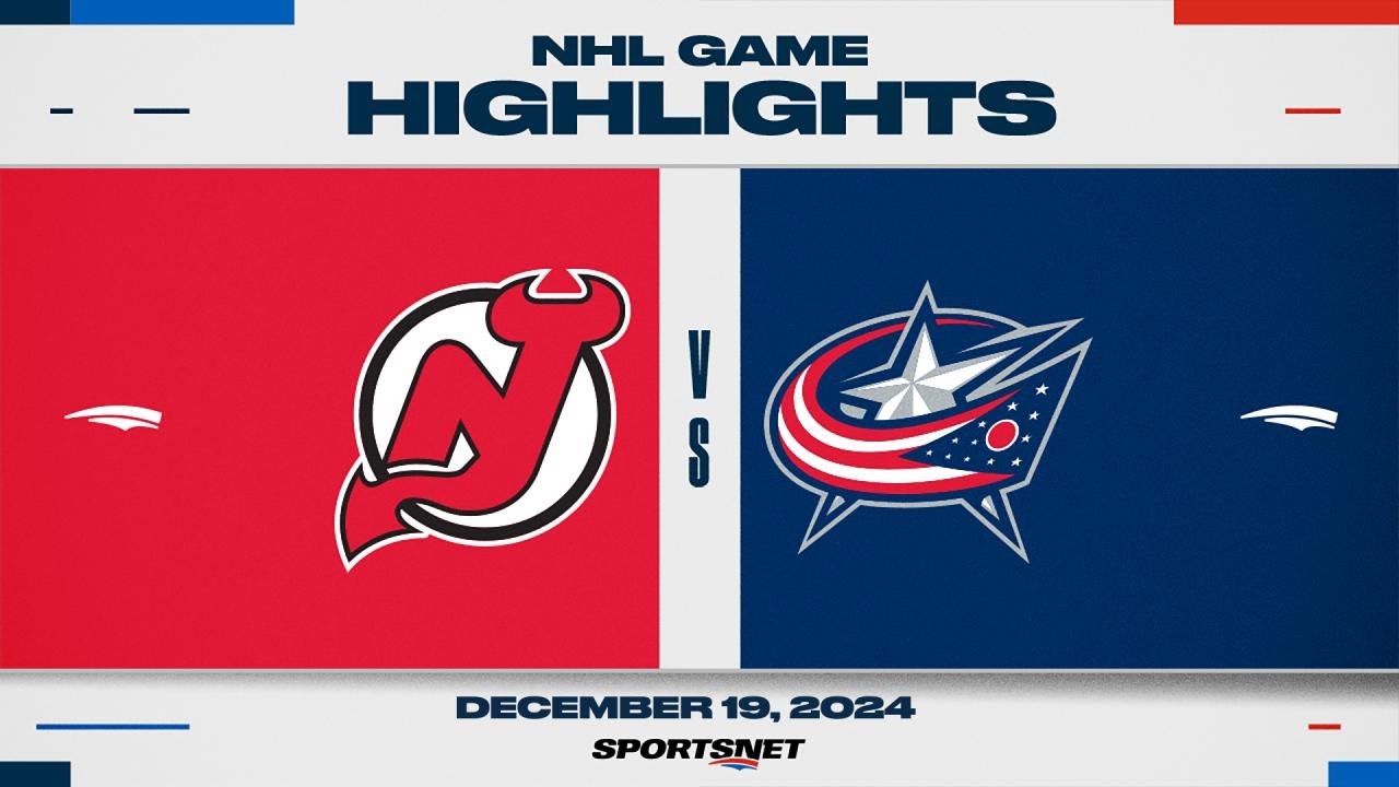 NHL Highlights | Devils vs. Blue Jackets - December 19, 2024