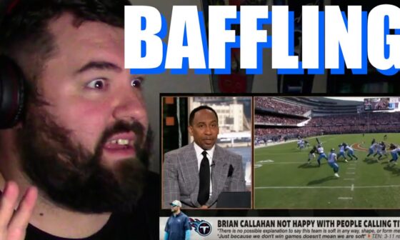 Tennessee Titans fan loses it watching Stephen A. Smith talk about Brian Callahan's "soft" comments