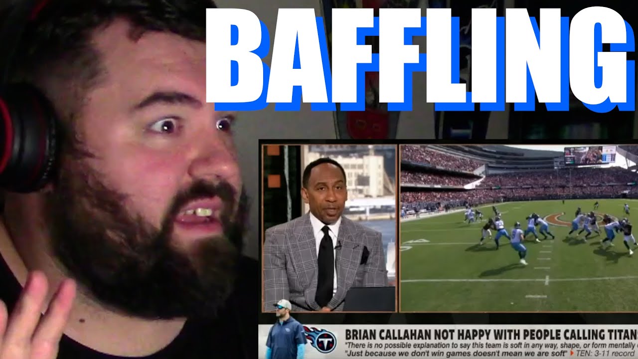 Tennessee Titans fan loses it watching Stephen A. Smith talk about Brian Callahan's "soft" comments