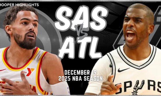 San Antonio Spurs vs Atlanta Hawks Full Game Highlights | Dec 19 | 2025 NBA Season