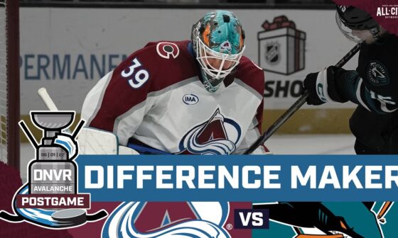 Colorado Avalanche battle through to victory over Georgiev and the San Jose Sharks