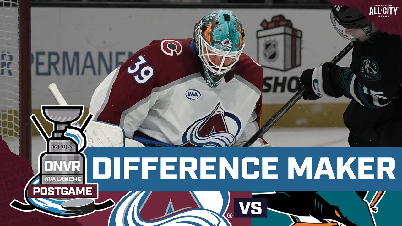 Colorado Avalanche battle through to victory over Georgiev and the San Jose Sharks