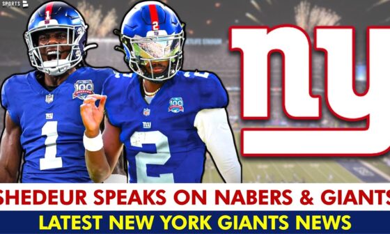 Shedeur Sanders SPEAKS on Malik Nabers & New York Giants