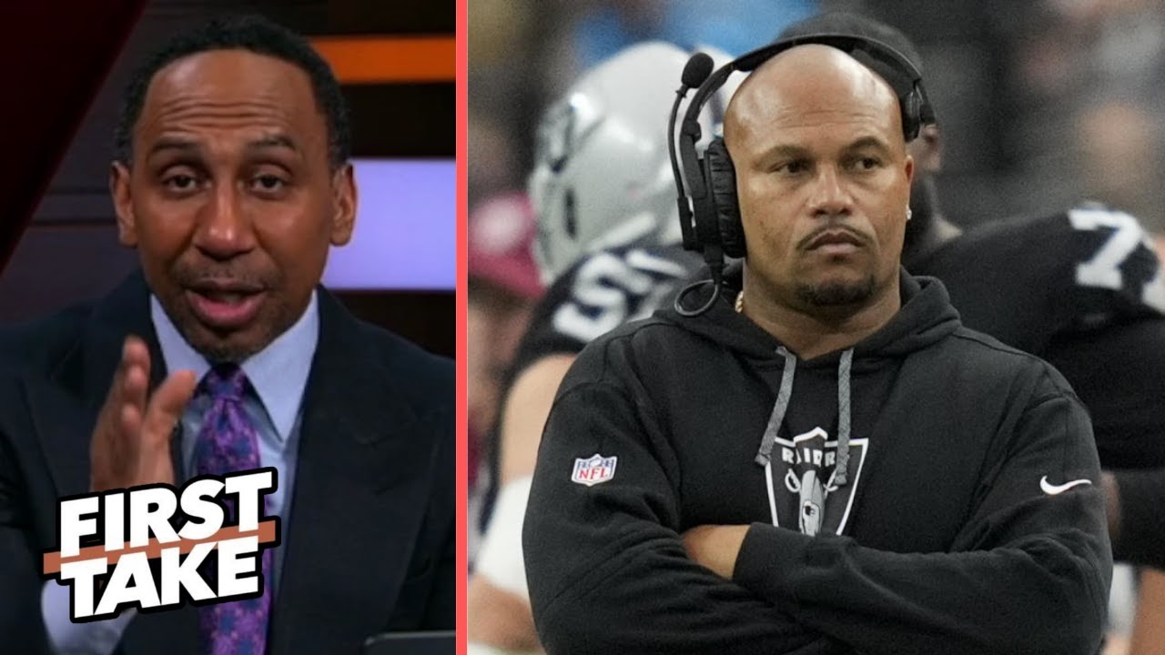 FIRST TAKE | Stephen A. predicts fate of Antonio Pierce as Raiders near end of losing season