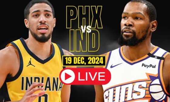 🔴LIVE : Phoenix Suns vs Indiana Pacers Full Game | NBA Live | DEC,19 2024 | 2K24