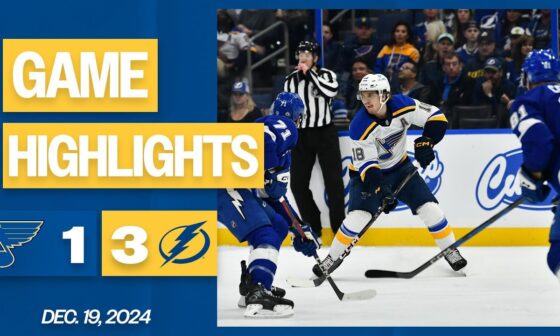 Game Highlights: Blues 1, Lightning 3