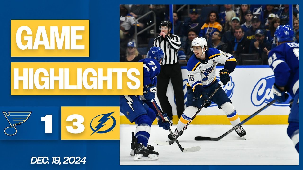 Game Highlights: Blues 1, Lightning 3