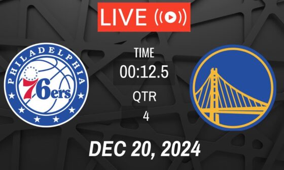 NBA LIVE! Golden State Warriors vs Philadelphia 76ers I December 20, 2024 Warriors vs Sixers Live 2K