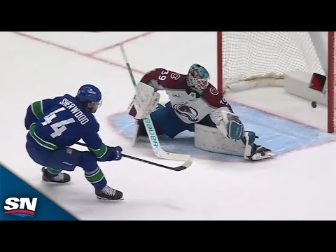 Canucks' Kiefer Sherwood Steals Puck For Slick Short-Handed Breakaway Goal