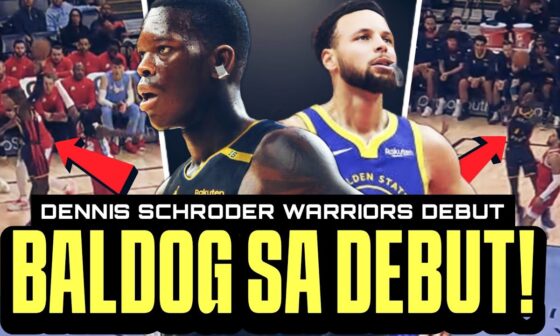 Dennis Schroder DEBUT sa Warriors! BALDOG pareho sina Schroder at Curry! TAMBAK ang Warriors!