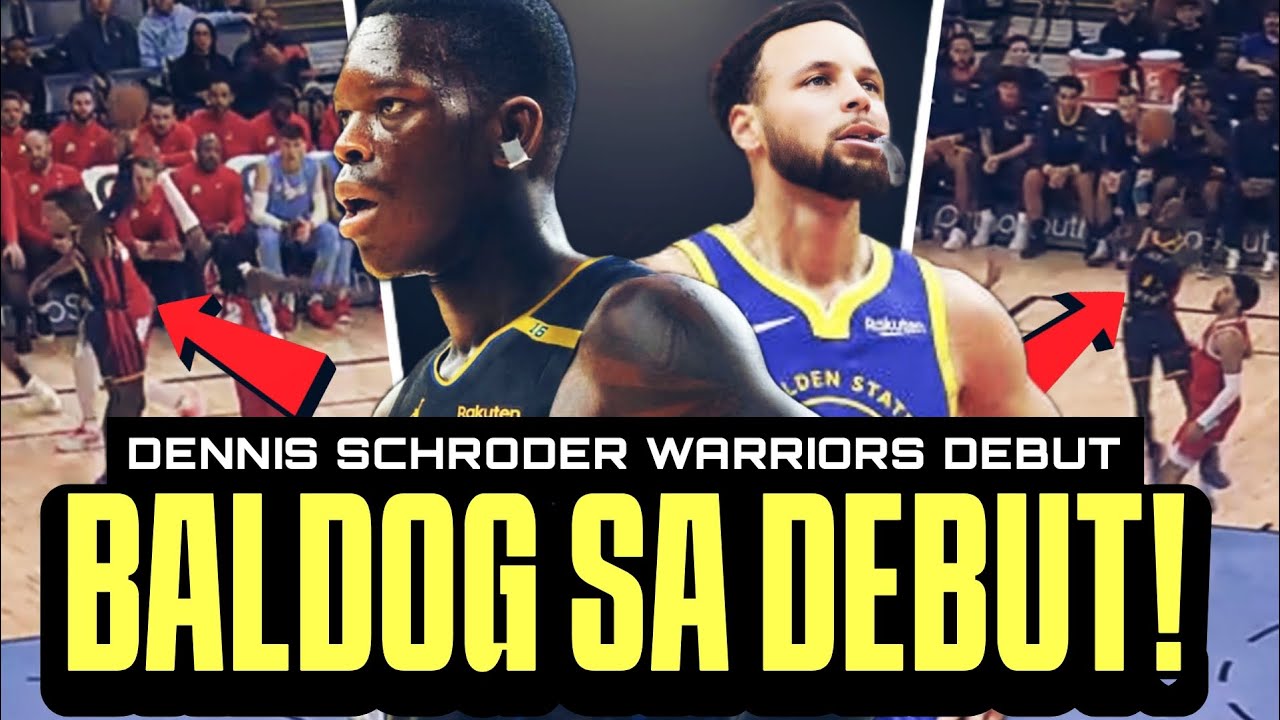 Dennis Schroder DEBUT sa Warriors! BALDOG pareho sina Schroder at Curry! TAMBAK ang Warriors!