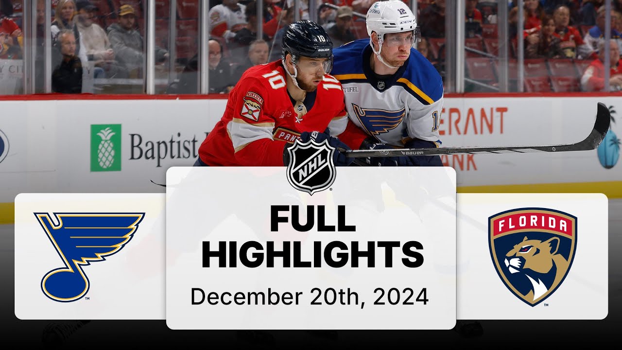 NHL Highlights | Blues vs. Panthers | December 20, 2024