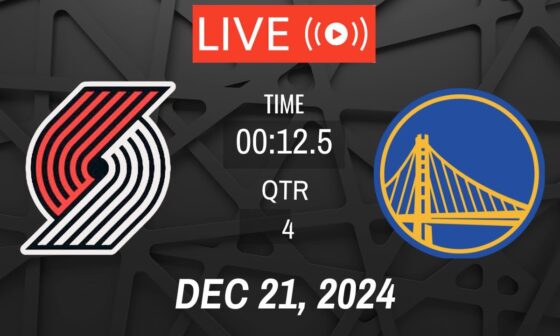 NBA LIVE! Golden State Warriors vs Portland Trail Blazers I December 21, 2024 Warriors vs Blazers 2K