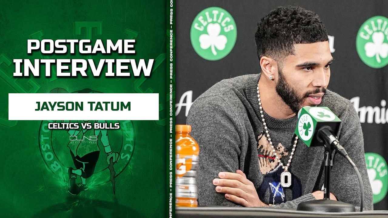 Jayson Tatum REACTS to Technical Fouls Down the Stretch | Celtics vs Bulls Postgame