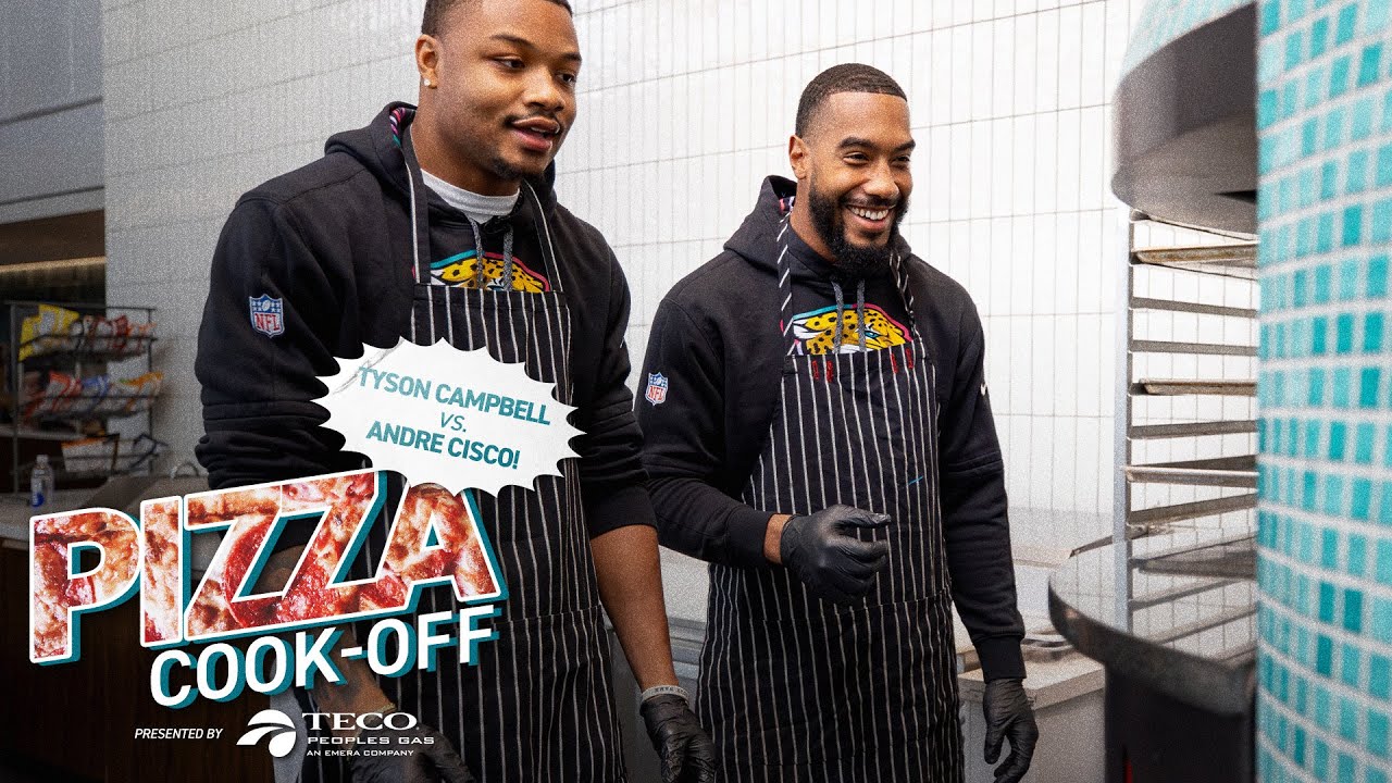 PIZZA COOK-OFF: Tyson Campbell vs. Andre Cisco - Who Wins?? | Jacksonville Jaguars