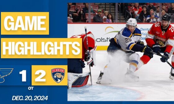 Game Highlights: Blues 1, Panthers 2 (OT)