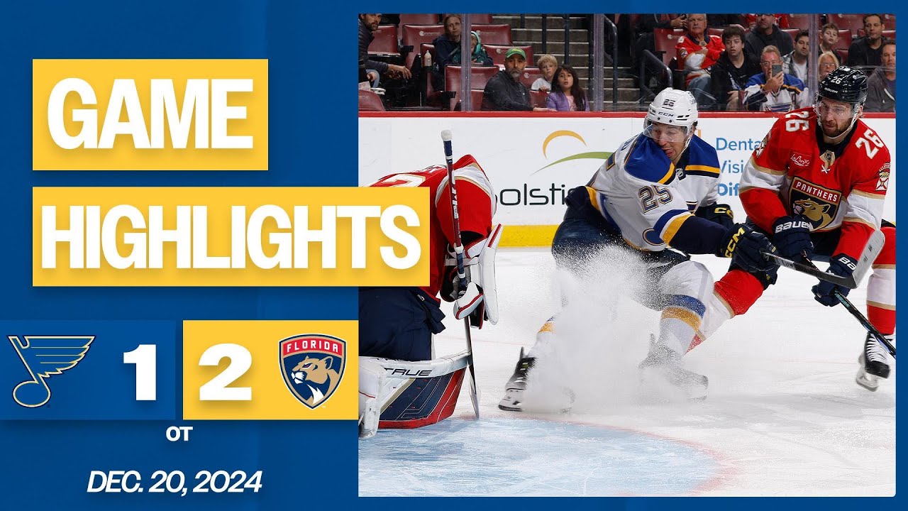 Game Highlights: Blues 1, Panthers 2 (OT)