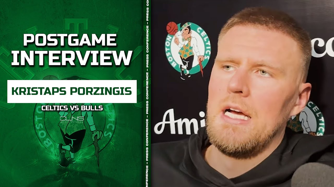 Kristaps Porzingis on Joe Mazzulla STORMING Court Angry at Refs | Celtics vs Bulls Postgame 12-19