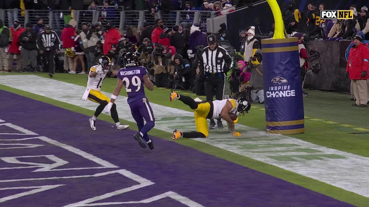 MyCole Pruitt catches for a 1-yard Touchdown vs. Baltimore Ravens