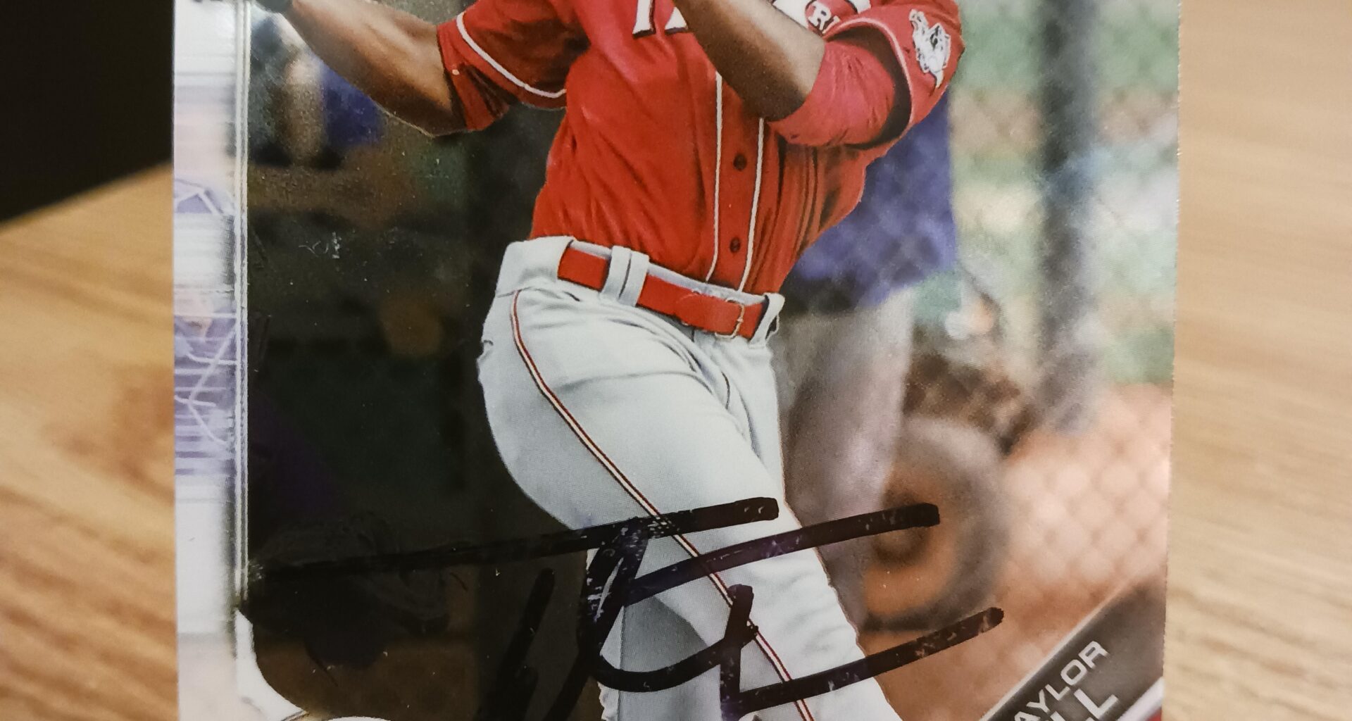 Posting a Reds autographed card every day until we win the World Series. Day 555: Taylor Trammell