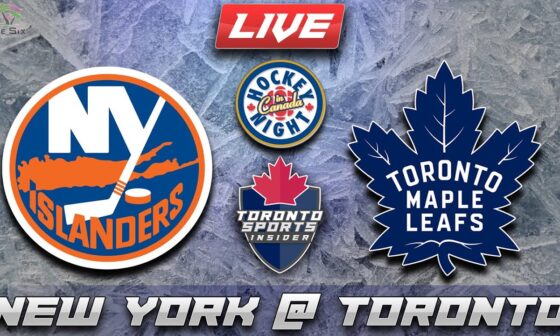 New York Islanders vs Toronto Maple Leafs LIVE Stream Game Audio | NHL LIVE Stream Gamecast & Chat