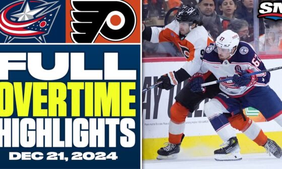 Columbus Blue Jackets at Philadelphia Flyers | FULL Overtime Highlights - December 21, 2024