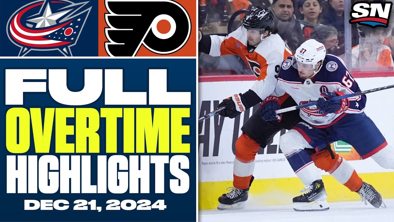 Columbus Blue Jackets at Philadelphia Flyers | FULL Overtime Highlights - December 21, 2024