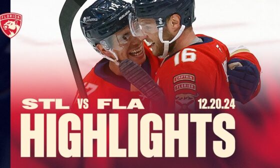 BARKOV IS HIM | Panthers vs Blues Highlights | 12.20.24