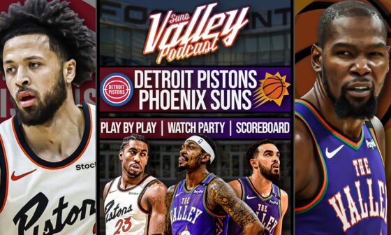 Detroit Pistons vs Phoenix Suns | LIVE Reaction | Scoreboard | Play By Play | Postgame Show