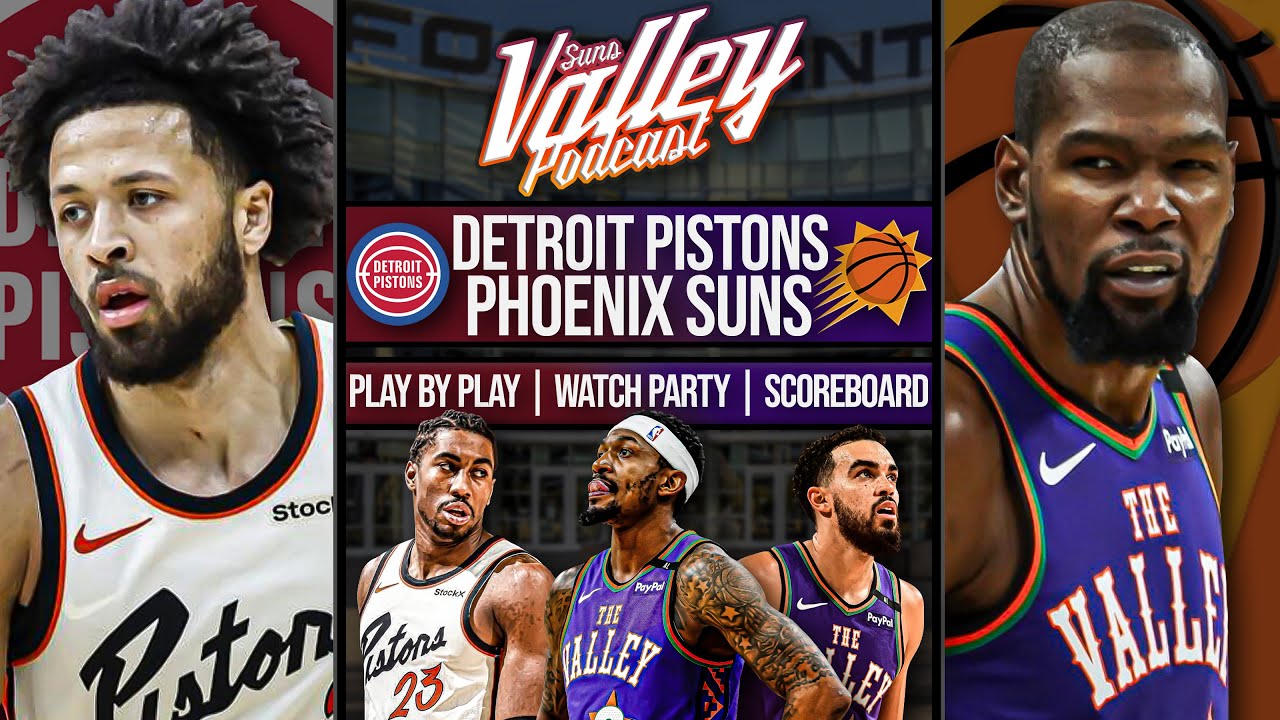 Detroit Pistons vs Phoenix Suns | LIVE Reaction | Scoreboard | Play By Play | Postgame Show