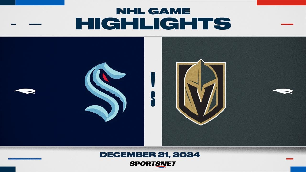 NHL Highlights | Kraken vs. Golden Knights - December 21, 2024