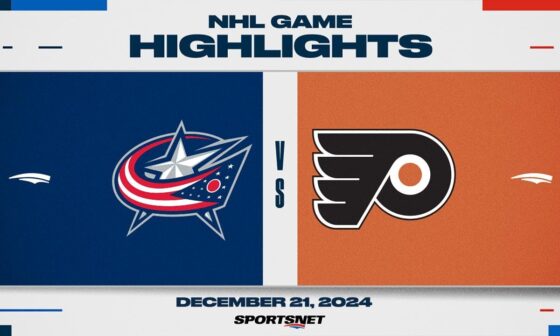 NHL Highlights | Blue Jackets vs. Flyers - December 21, 2024