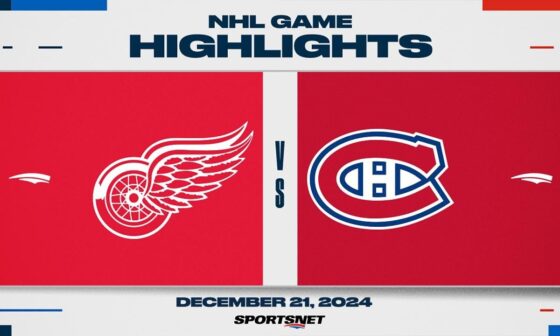 NHL Highlights | Red Wings vs. Canadiens - December 21, 2024