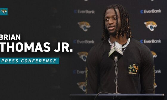 Brian Thomas Jr. on Breaking Records, Performance in Loss vs. Jets | Jacksonville Jaguars