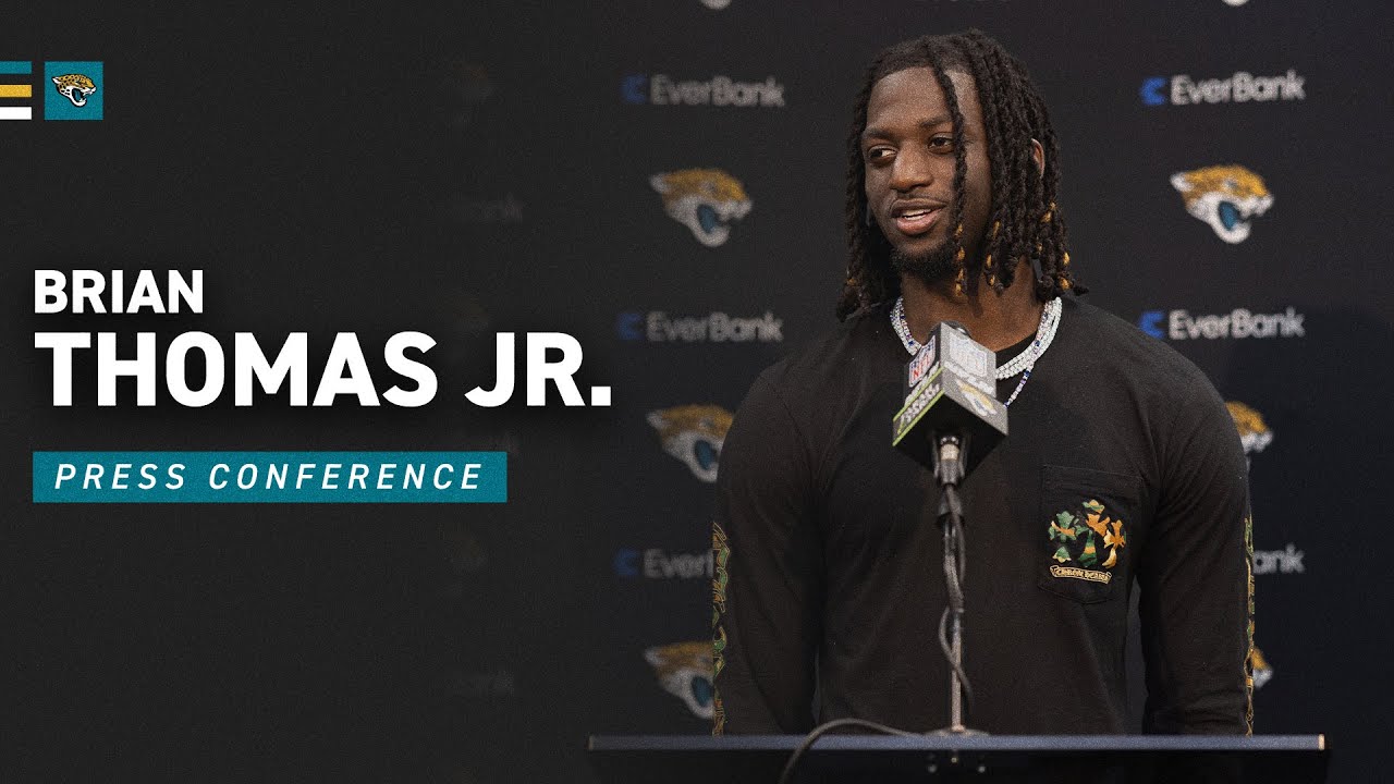 Brian Thomas Jr. on Breaking Records, Performance in Loss vs. Jets | Jacksonville Jaguars