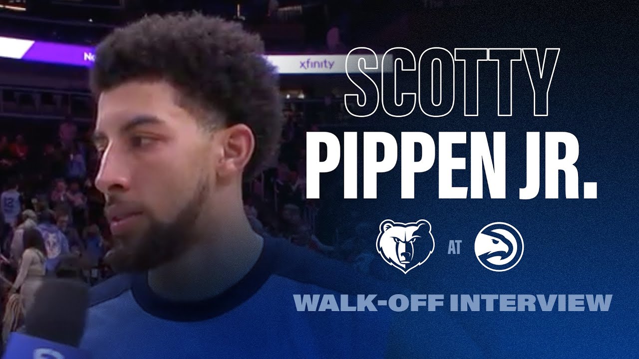 Scotty Pippen Jr. Walk Off Interview | Grizzlies at Hawks