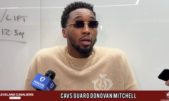 Cleveland Cavaliers: Donovan Mitchell Speaks To The Media Following Team's 126-99 Win Vs. 76ers