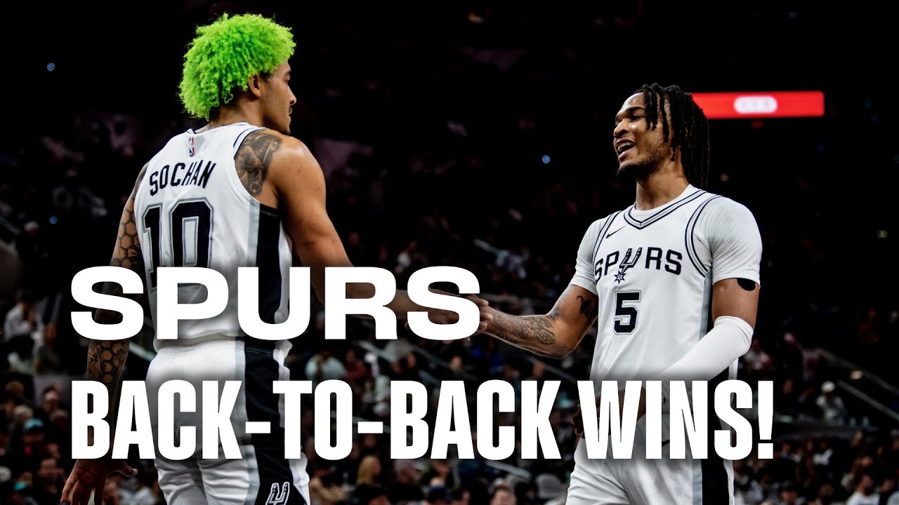 BACK TO BACK WINS FOR THE SPURS!