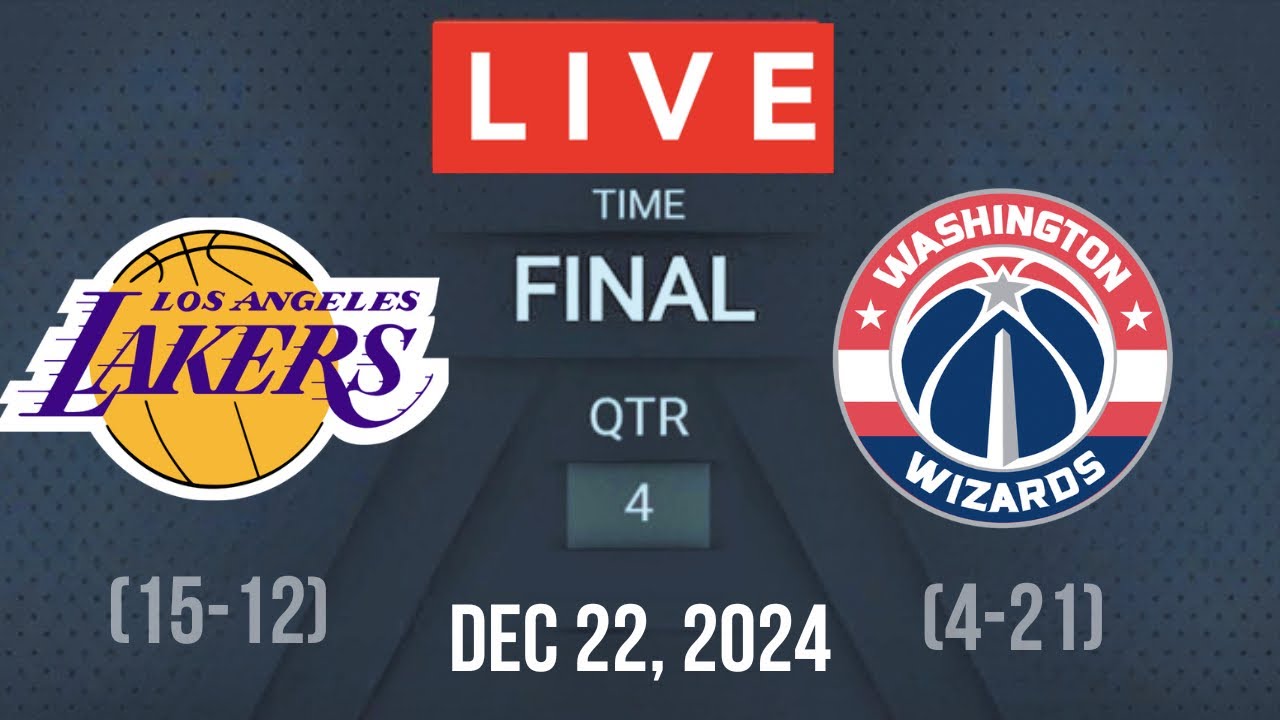 NBA LIVE! LOS ANGELES LAKERS VS WASHINGTON WIZARDS I NBA 2K25 December 22, 2024 WIZARDS vs LAL 2K25