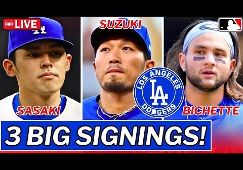 URGENT! DODGERS MAKING 3 BIG SIGNINGS IN MLB! SASAKI SURPRISED THE FANS! LOS ANGELES DODGERS NEWS