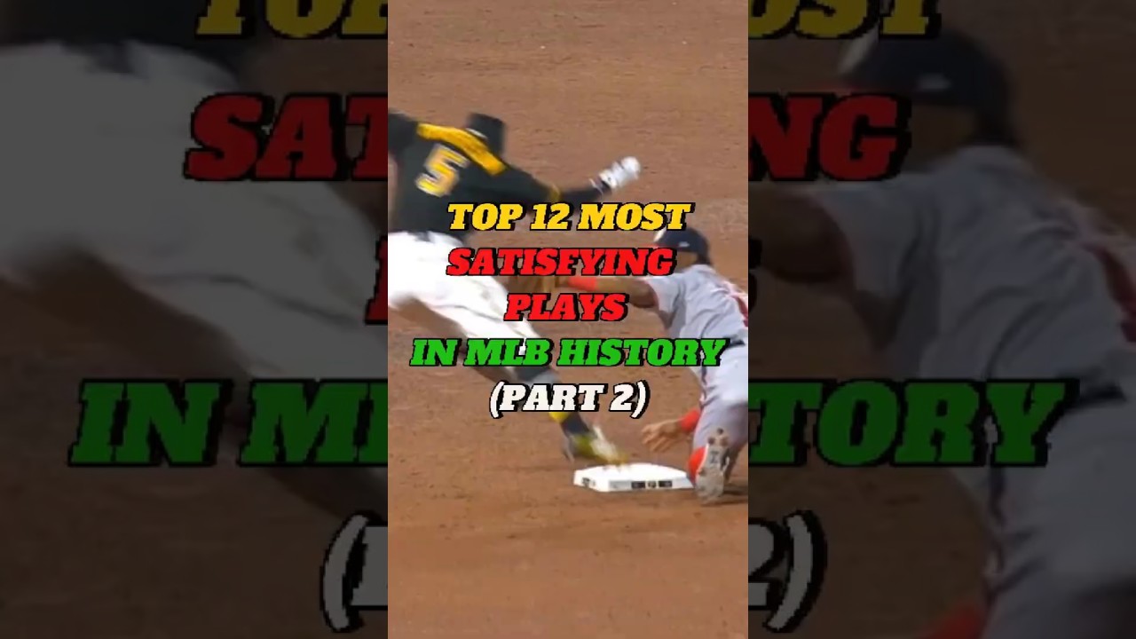 TOP 12 MOST SATISFYING PLAYS IN THE MLB - PART 2  #baseball #sports #mlb