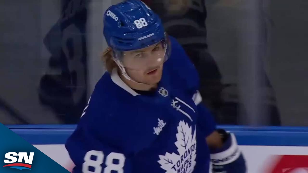 Maple Leafs' William Nylander Goes Upstairs With Backhand To Score Sweet Goal