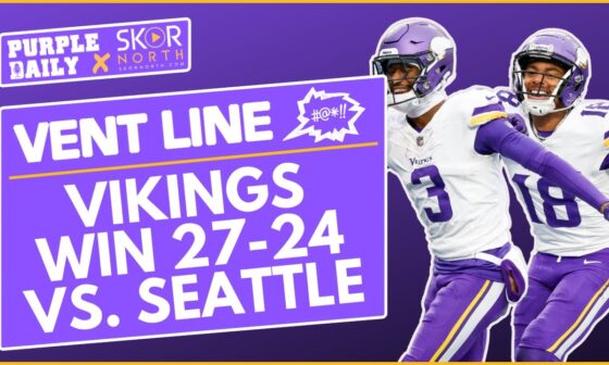 Minnesota Vikings WIN 27-24 over Seattle Seahawks