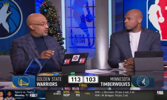 NBA Gametime reacts to Golden State Warriors beat Minnesota Timberwolves 113-103; Steph Curry 31 Pts