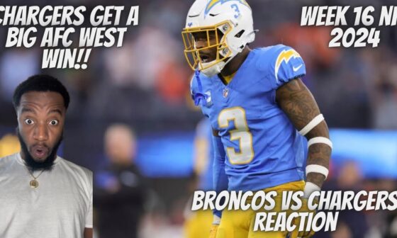 Reaction To Denver Broncos vs Los Angeles Chargers Game Highlights| 2024 NFL Season Week 16