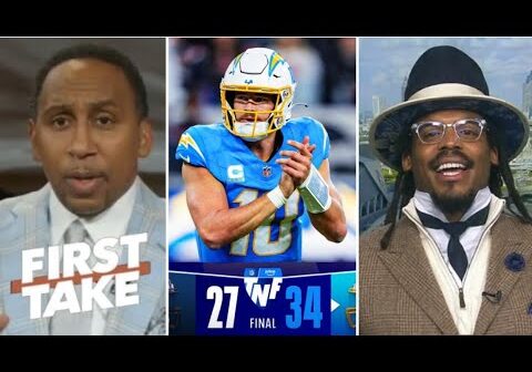 FIRST TAKE | Stephen A. reacts to Los Angeles Chargers def. Broncos 34-27, to clinch Playoffs