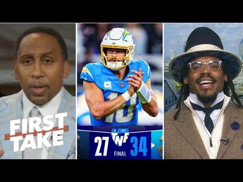 FIRST TAKE | Stephen A. reacts to Los Angeles Chargers def. Broncos 34-27, to clinch Playoffs