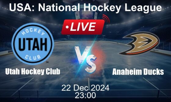 🔴 LIVE: Utah Hockey Club vs Anaheim Ducks - Ice Hockey Live Score - USA National Hockey League