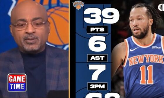 "Jalen Brunson is the best PG in East" - NBA Gametime on Knicks 104-93 comeback win over Pelicans